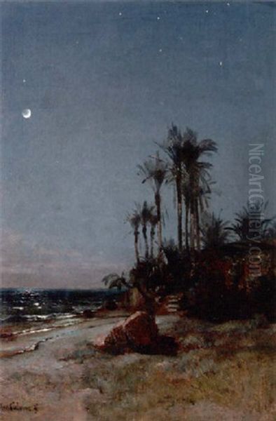 Palmen Bei Bordighera - view 1