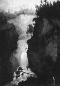 Les Cascades Sauvages A Verrieres Les Bains by Arthur Calame