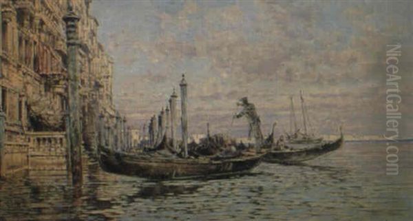 Gondelstation In Der Lagune Von Venedig - view 1