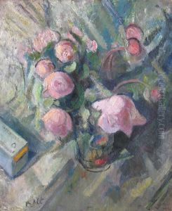 Bouquet De Pivoines Roses by Bernard Altschuler
