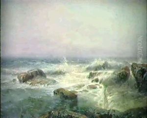 Brandung Vor Der Kuste by Arthur Calame