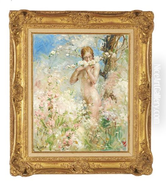Woman In A Garden - view 1