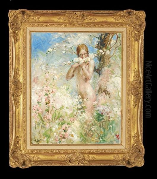 Woman In A Garden - view 1