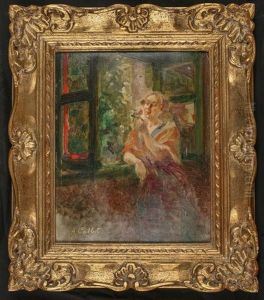 Jeune Femme A La Fenetre Jeune Femme A La Fenetre