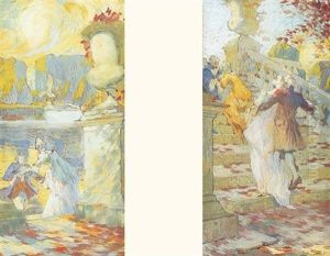 L'arrivee Au Bal, Projet De Panneau Decoratif (+ Another; Pair) by Antoine Calbet