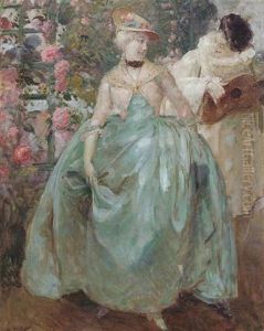 Pierrot Et Colombine by Antoine Calbet