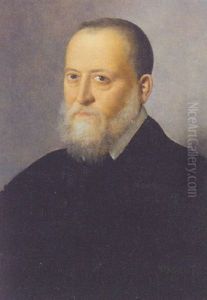 Portrait Of A Gentleman In A Black Costume