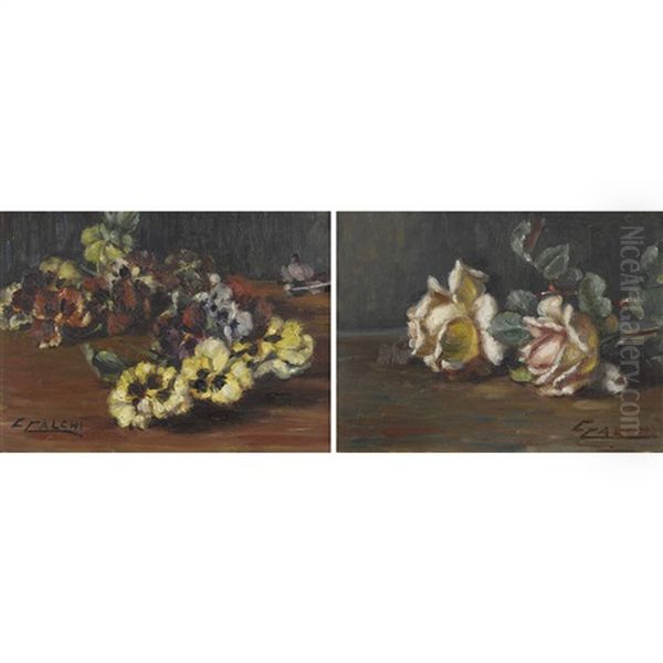 Blumenstillleben (pair) - view 1