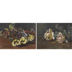 Blumenstillleben (pair) by Cesare Calchi Novati