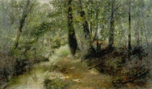Fascinaia Nel Bosco by Cesare Calchi Novati