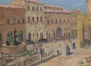 Village Square by Harry Stratford Caldecott