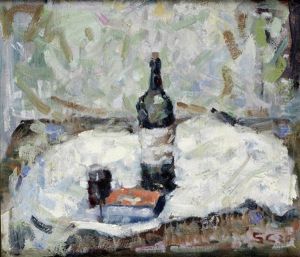 Still Life With Bottle by Harry Stratford Caldecott