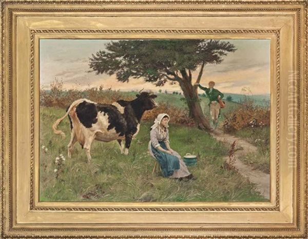 The Dairymaid And Her Admirers - view 1