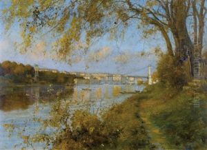 La Passerelle Saint-georges Et Le Pont Bonaparte A Lyon