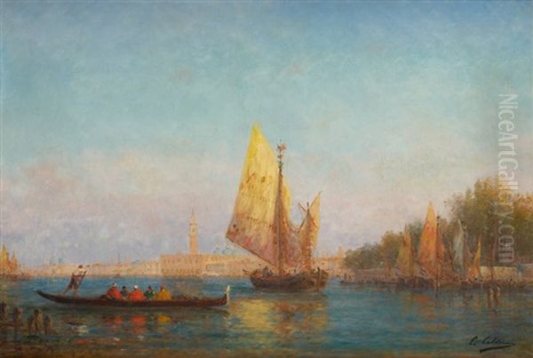 Gondole Sur Fond De Venise - view 1