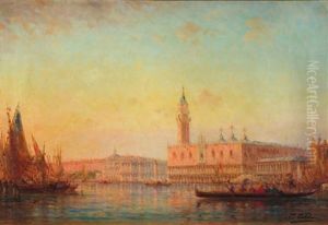 Vue Du Grand Canal, Venise by Charles Clement Calderon