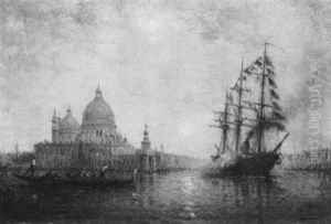 Crepuscule Sur Le Grand Canal, Venise by Charles Clement Calderon