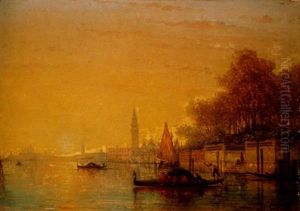 Vista De Venecia by Charles Clement Calderon