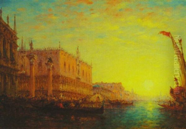 Grand Canal Of Venice At Sunset - view 1