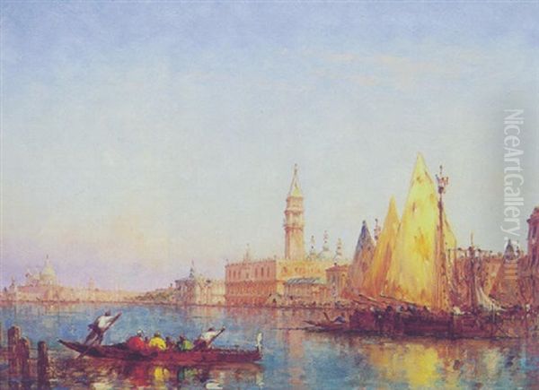 Parti Fra Venedig Med Dogepaladset - view 1
