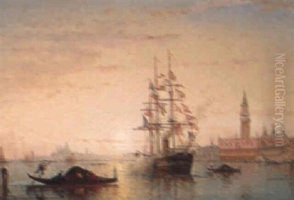 A Steamboat Before The Doge's Palace - view 1