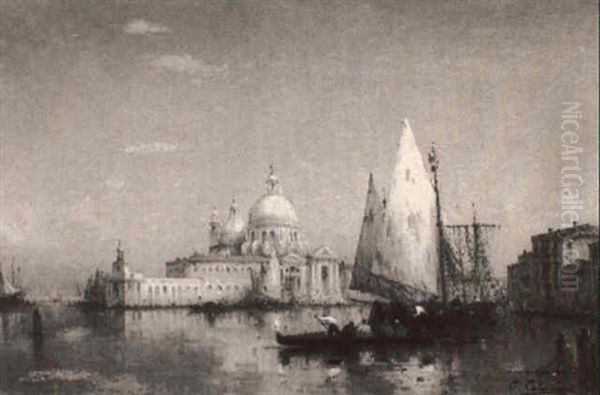 The Grand Canal With Santa Maria Della Salute In The Background - view 1