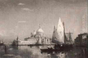 The Grand Canal With Santa Maria Della Salute In The Background The Grand Canal With Santa Maria Della Salute In The Background