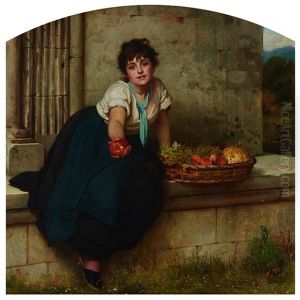 The Fruit Girl, 1877 by Philip Hermogenes Calderon