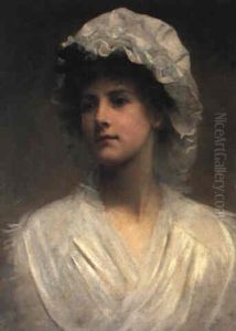 Portrait Of A Young Woman by Philip Hermogenes Calderon