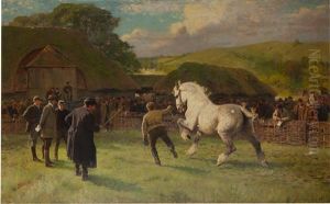 Lot 97 - A Grey Mare by William Frank Calderon
