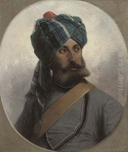 Portrait Of A Native Officer Of The 13th Bengal Lancers