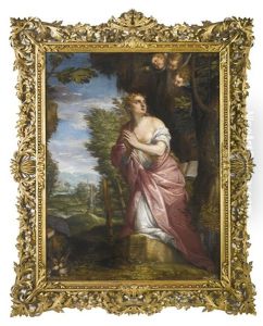 The Penitent Magdalene In A Landscape