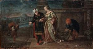 Le Depart De La Princesse by Carlo Caliari