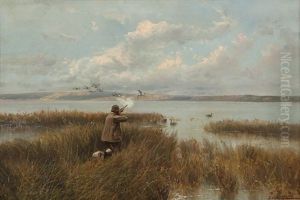 Sacramento Marshes, Duck Hunter by John Califano