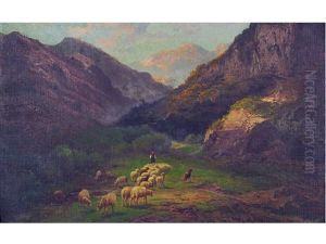 Paesaggio Montano Con Pastorella Paesaggio Montano Con Pastorella