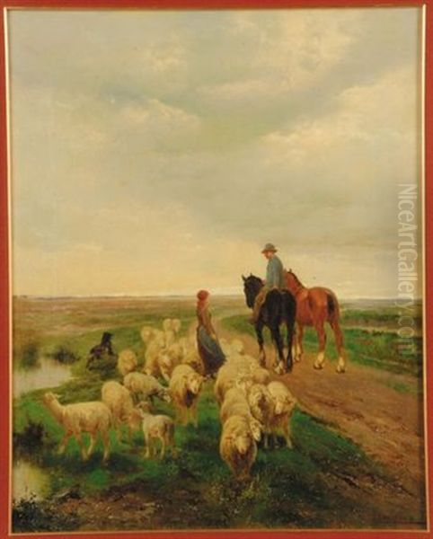 Paesaggio Toscano Con Figure - view 1