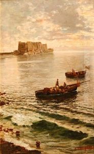 Fishermen Returning With Their Catch by John (Giovanni) Califano