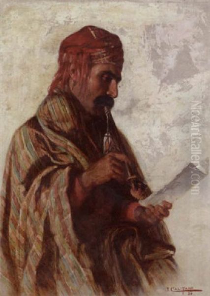 Study Of A Man Smoking - view 1