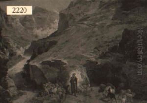 Mountain Landscape With Shepherd by John (Giovanni) Califano