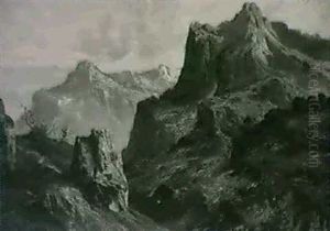 Extensive Mountain Landscape by John (Giovanni) Califano