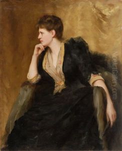 Portrait Of Mrs. George Binney, Aka Aunt Scotty by Isaac Henry Caliga