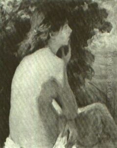 Seated Nude by Isaac Henry Caliga