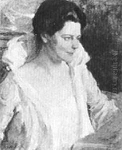 Portrait Of A Lady by Isaac Henry Caliga