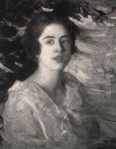Young Woman In Pink by Isaac Henry Caliga