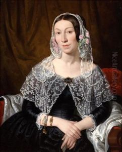 Portrait De Dame, Aux Dentelles