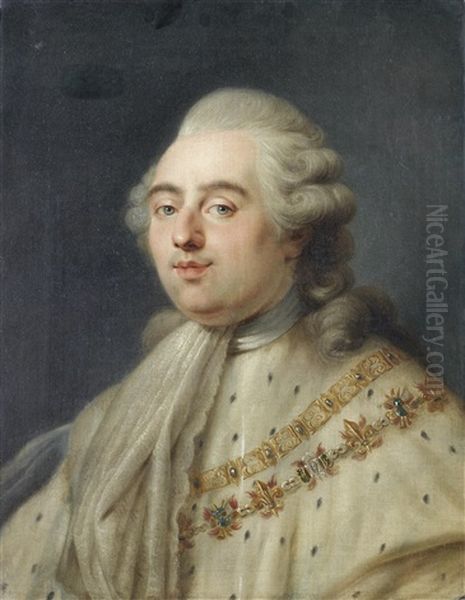 Portrait Of King Louis Xvi Of France, Bust-length, In An Ermine Mantle - view 1