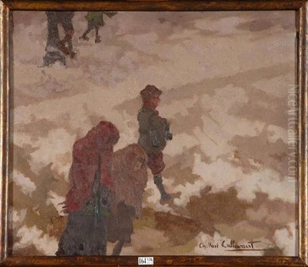 Enfants Sous La Neige - view 1
