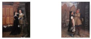 Gustaf Ii Adolfs Avsked Af Sin Gemal I Erfurt 1632 (+ Ein Zartlicher Alter Schwed; 2 Works) by Karl Reinhold Callmander