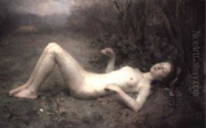 Female Nude In A Landscape by Georges Callot