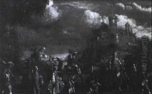 Les Bohemiens En Marche by Jacques Callot
